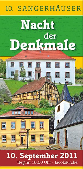 Im Bild: Ausschnitt des Flyers - Nacht der Denkmale